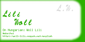 lili woll business card